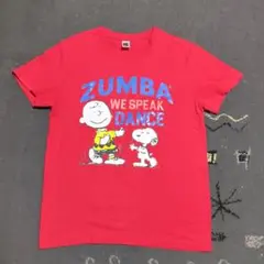ZUMBA スヌーピー Tシャツ 赤