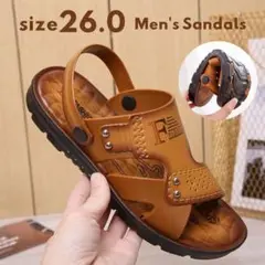 メンズサンダル 26cm夏用 ビーチサンダル スリッパ 2WAY 防水 防滑