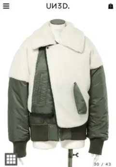 UN3D 2022FW ボアドッキングブルゾン
