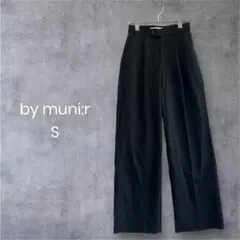 by munir｜タックパンツ S 通勤 きれいめカジュアル フォーマル0916