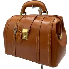 REAL LEATHER/リアルレザー ミニドクターバッグ ダレスバッグ 鍵付き