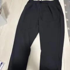 黒 スラックス ウエストゴム