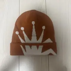 Stussy クラウン ニット帽 オレンジ