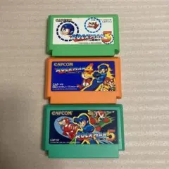 ロックマン 3・4・5 3本セット　ファミコンソフト　カプコン