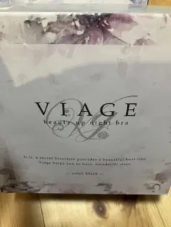 VIAGEビューティーアップナイトブラ　ブラックL