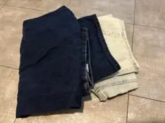 GU デニムパンツ 丈短め 2点セット XXL XL バラ売り可