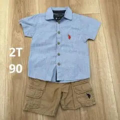 U.S.POLO ASSN シャツ　パンツ　2T 90