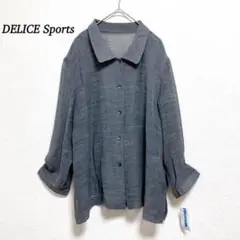 大きいサイズ【DELICE】【15号】 薄手ジャケット　透け感　日本製　　３L