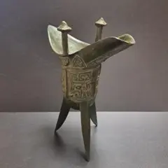 青銅器　酒器　置物 青銅器 酒器 置物 - メルカリ