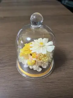 プリザーブドフラワー　黄色　置物