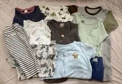 【ロンパース、その他】60-70cm 男の子　夏秋生まれ　出産準備