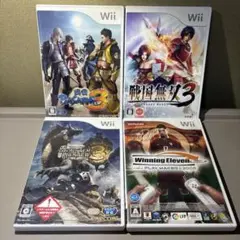 24時間以内発送　Wiiソフトまとめ売り　4本セット　モンスターハンター　戦国
