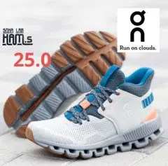中古 クリーニング済 On Cloud Hi Edge 28cm ON Cloud Hi Edge Cobble/Sea（オン クラウド ハイ エッジ