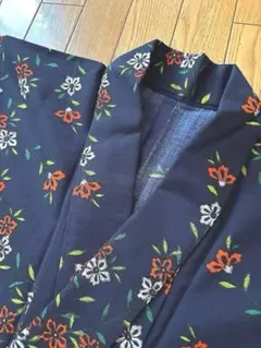 【未使用 美品 】単衣仕立て 着物 高級品 花柄 昭和レトロ 上品 花柄