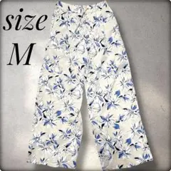 大特価♡未使用級 ライトオン 花柄 ワイドパンツ イージーパンツ スラックス M