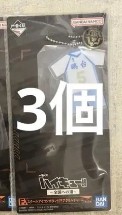 一番くじ ハイキュー F賞 スクールアイコン アクリルチャーム 星海 2個