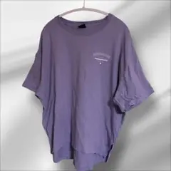 夏セール中//レディース RAG MACHINEプリント Tシャツ 紫色ゆったり