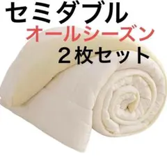 ２個セット 掛け布団 セミダブル　170x210 肌掛け布団 オールシーズン