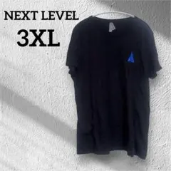 【NEXT LEVEL】古着✨️(3XL)ブラック 半袖Tシャツ