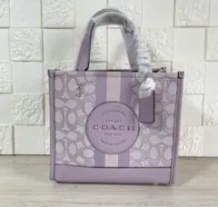 COACH コーチ ショルダー デンプシー トート 22 パープル ラベンダー