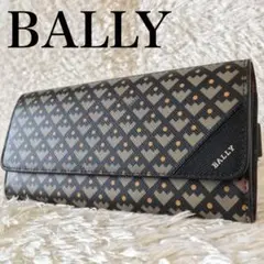 Bally BALLY バリー 財布 PVC ストライプ 格子 レディース 美品