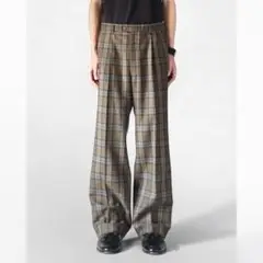 00s archive wide check slacks sullen