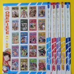 週間少年ジャンプ特別とじこみ付録　ワンピース　フレークステッカー　Vol.1〜5