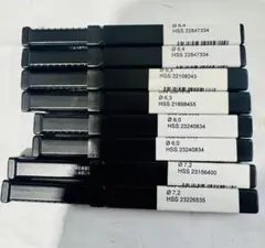 グーリング ストレートドリル 6.3-6.4-6.0-7.2mm 金属・金工8個