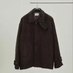 EMMA CLOTHES シャギークロスショートステンカラーブルゾン