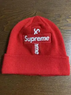 supreme クロスボックスロゴビーニー