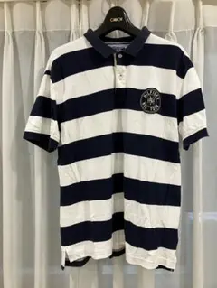 TOMMY HILFIGER ストライプポロシャツ XL
