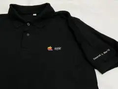 Apple アップルコンピュータ Lサイズ 企業 ポロシャツ 黒 リンゴマーク