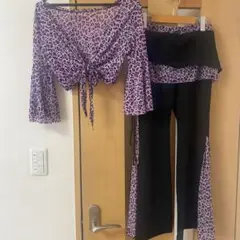 48⭐︎ ベリーダンス レッスン着　ヒョウ柄