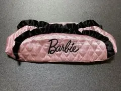 Barbie ティッシュボックス カバー 黒×ピンク サテン バービー