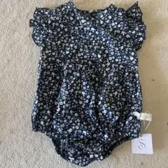 Stylefish ネイビー花柄ロンパース 80サイズ