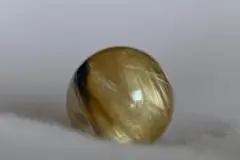 夢園 太陽放射タイチンルチルクォーツ10.59mm② ルチルクォーツの王様