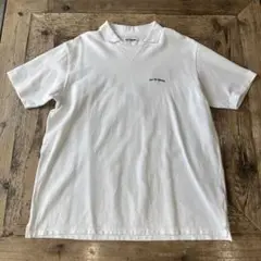 NOTCITYゴルフ　ホワイトポロシャツ クロスボーンデザイン サイズ　L