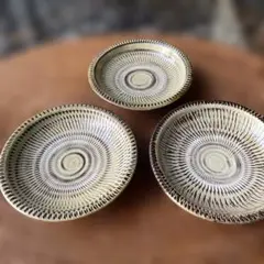 小鹿田焼　小皿3枚