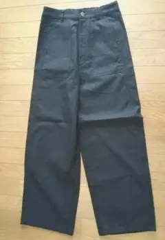 シェフパンツ　ワークパンツ　コットン　黒　ベイカーパンツ　綿100%