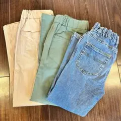 新品未使用美品　まとめ売り　長ズボン　ブリーズ　BREEZE カーキ　デニム