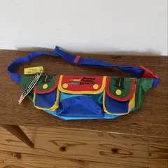 ✨良品✨　BENETTON　ベネトン　ウエストポーチ　ボディバッグ　マルチカラー Yahoo!オークション -「ベネトン ボディバッグ」の落札相場