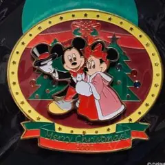 【未使用】ディズニー　ミッキー＆パルス　クリスマス　プレゼント　ピンバッジ