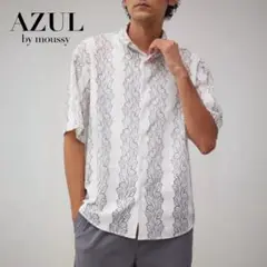 AZUL フラワーレースシャツ