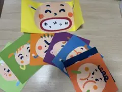 こん　こん　こんな顔イラストカードセット