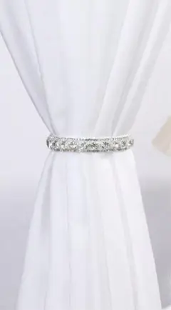 シルバー カーテンタッセル 2個セット