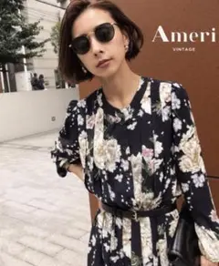 AMERI★BLOSSOM PLEATS DRESS