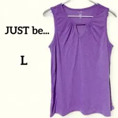 JUST be... 【L】パープル タンクトップ レディーストップス