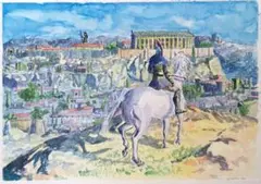 @ Ἀθῆναι 水彩原画 B5サイズ 20250807