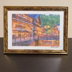 ジブリアート15ハウルの動く城より「コルマールの時雨」25cm×33cm 額装品 ジブリアート15ハウルの動く城より「コルマールの時雨」25cm