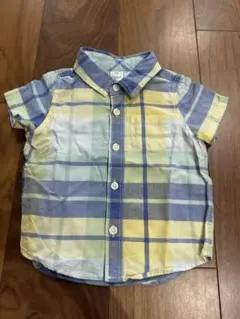 GAP 半袖チェックシャツ 12-18ヶ月